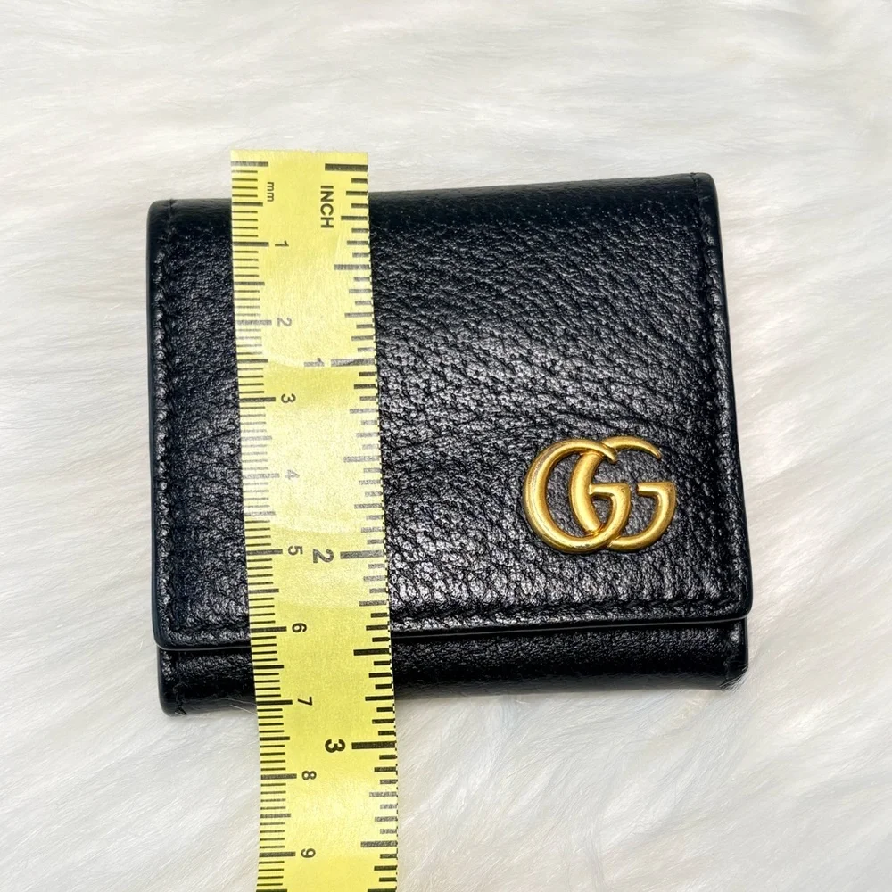 Gucci GG Marmont Black Leather Coin‎ Wallet